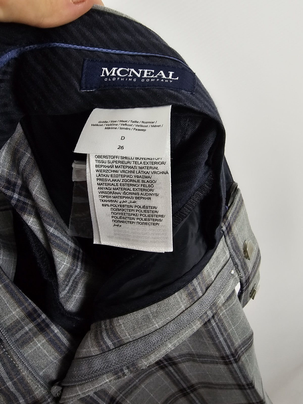 EK9167 Herren Anzugshose von Mcneal, Grau, Gr. 263