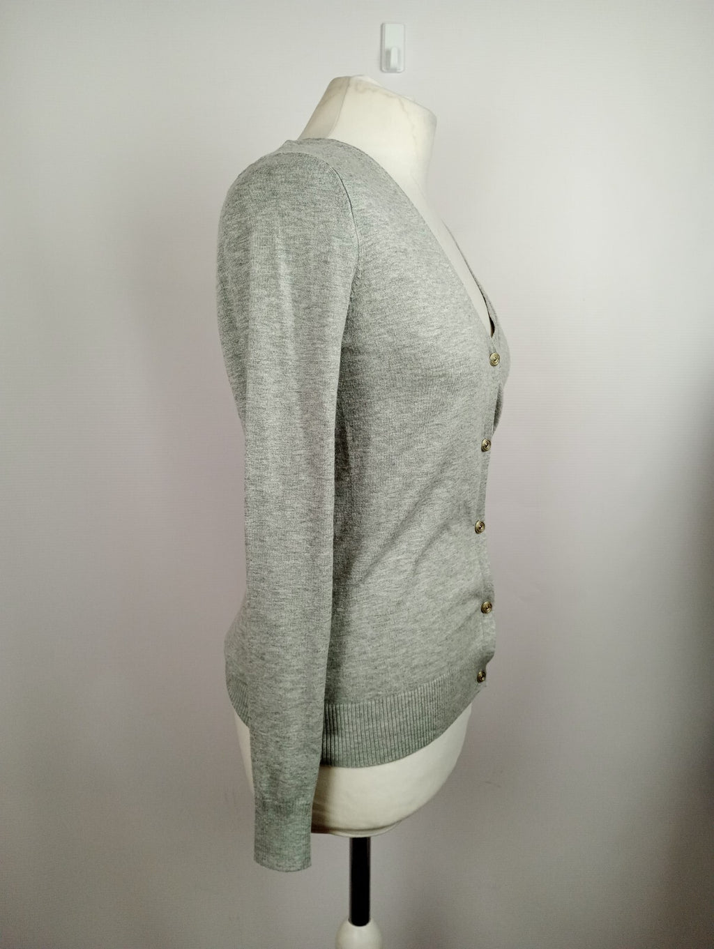 EK5259 Damen Strickjacke von H&M, grau, Gr. 402