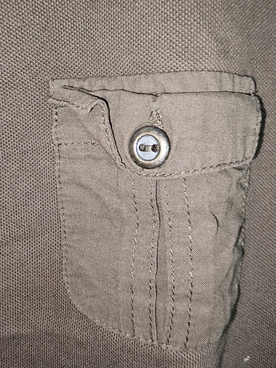 EK11089 Damen Trägerloses Poloshirt von Oui, Braun, Gr. M2