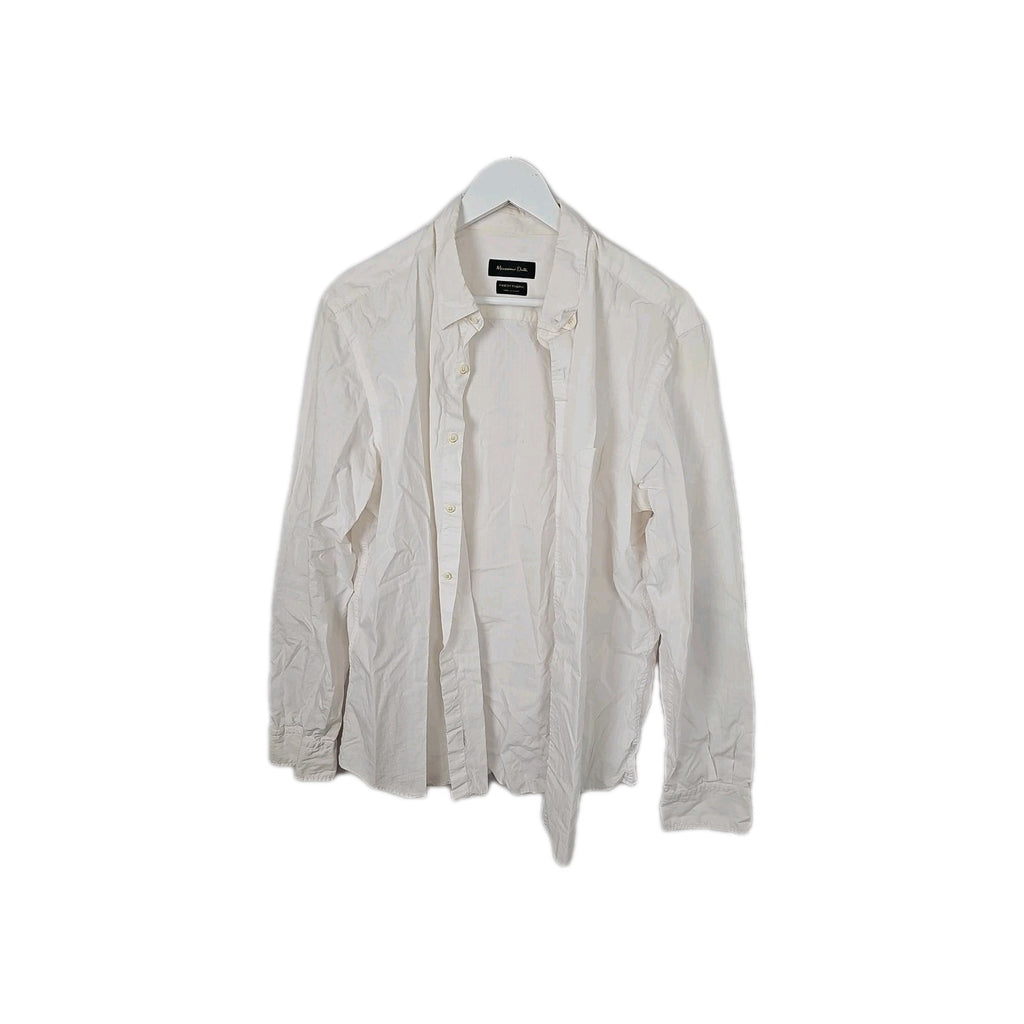 EK8938 Herrenhemd Massimo Dutti Weiß Gr.M0