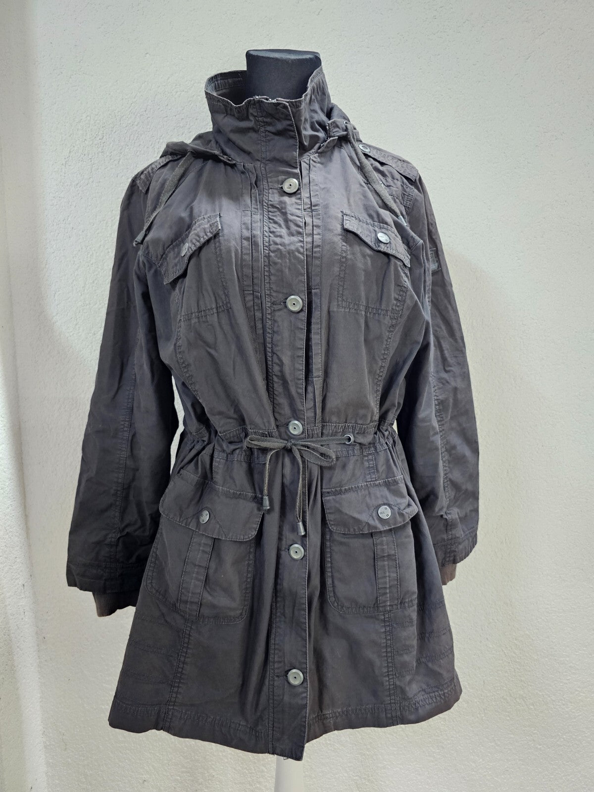 EK6337 Damen Parker von Cecil, grau, Gr. 2XL0
