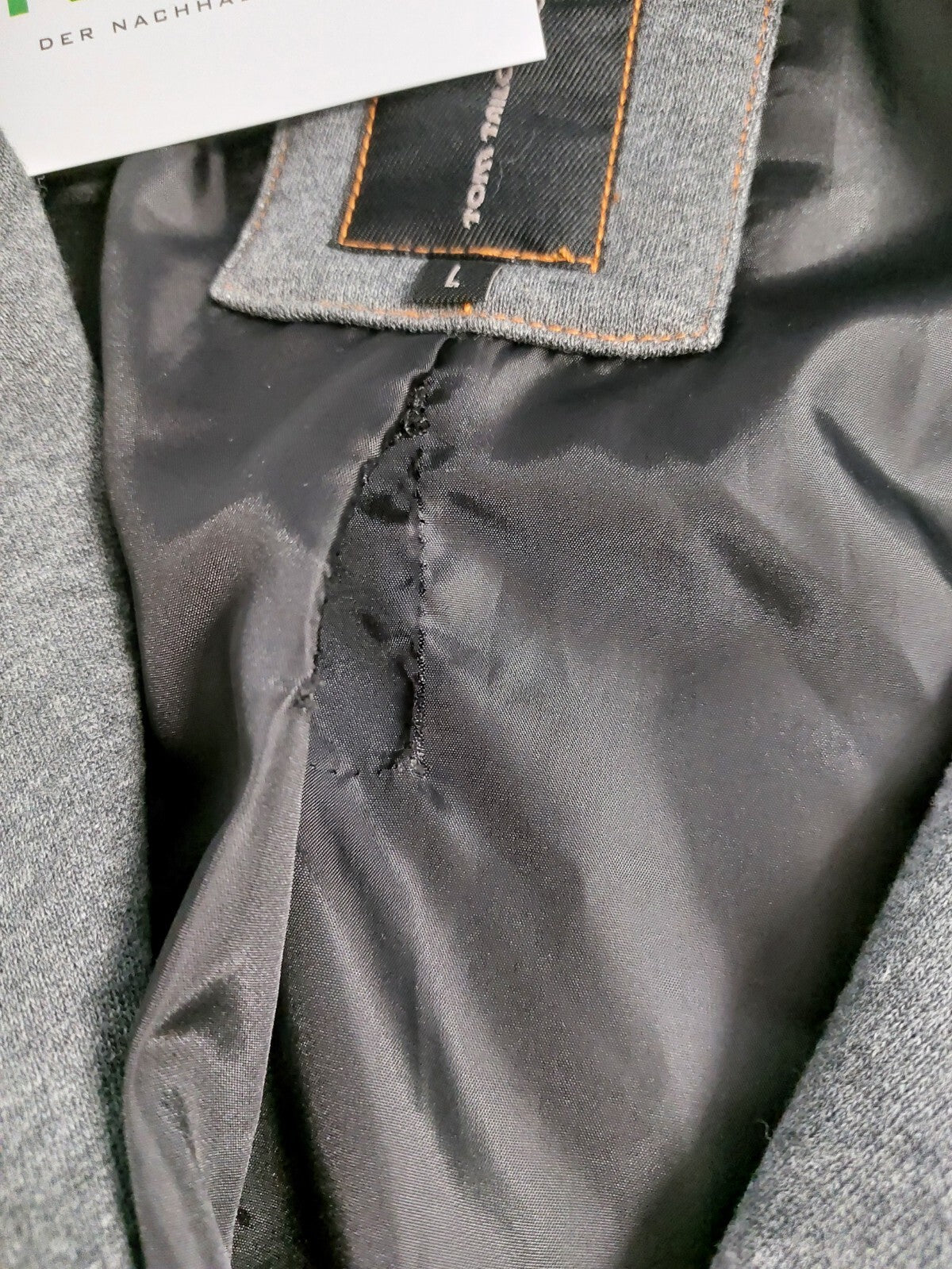 EK5076 Herren Jackettjacke von Tom Tailor, grau, Gr. L9