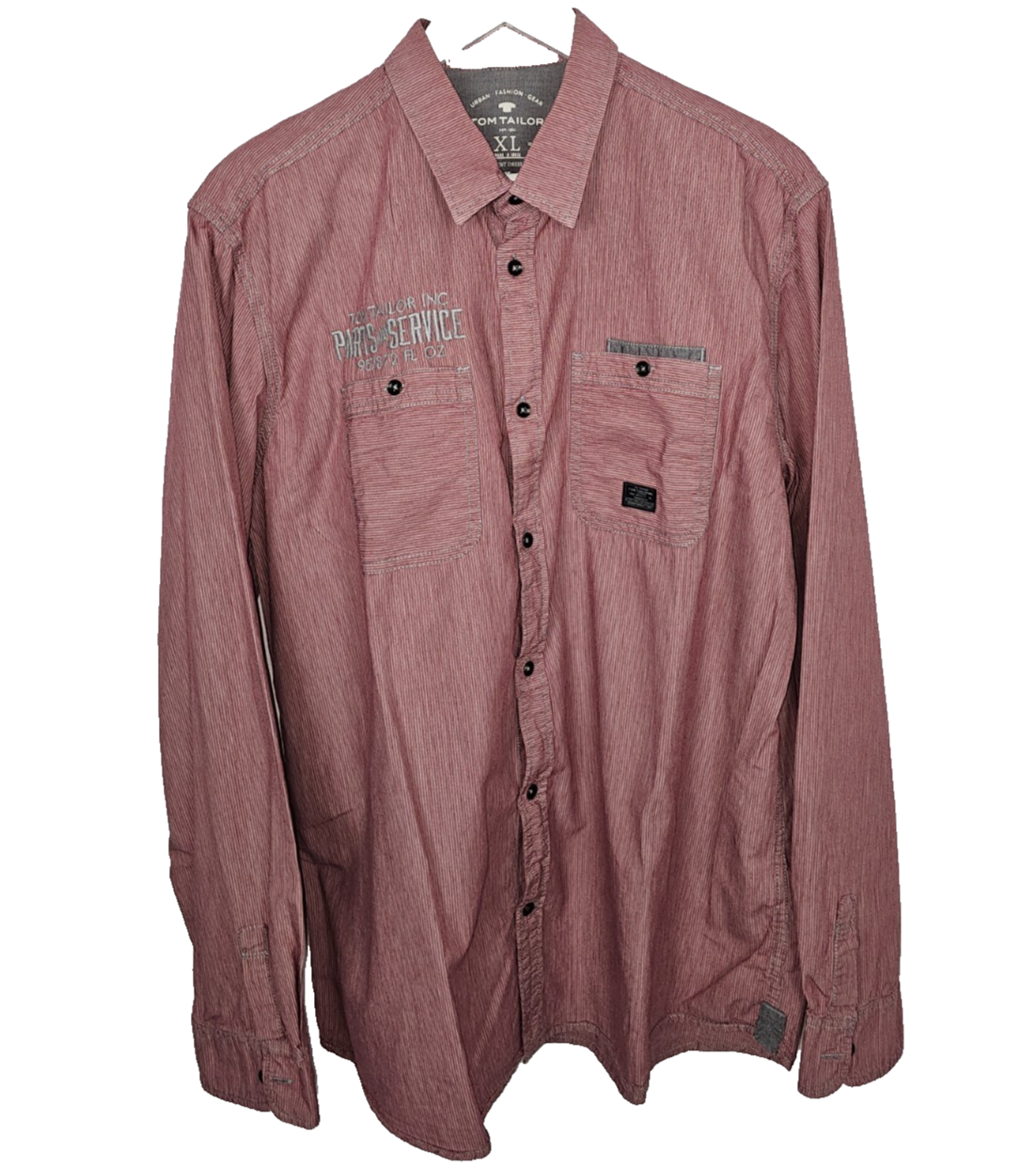 EK7555 Herren Hemd von Tom Tailor, rot, Gr.XL0