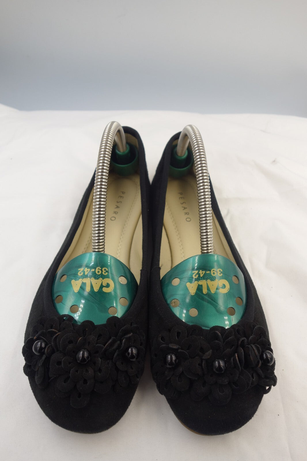ES0369 Damen Ballerinas, schwarz von Pesaro, Gr. 382