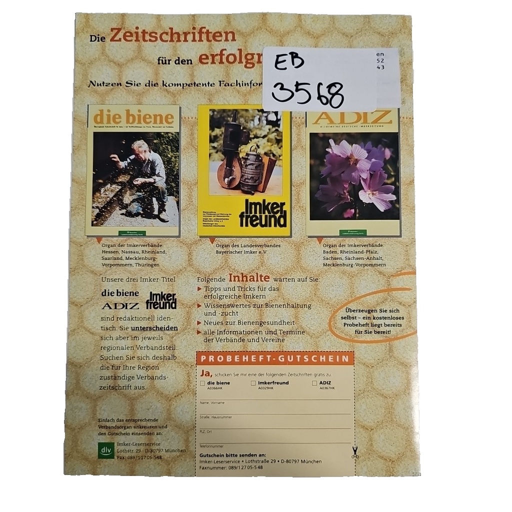 EB3568 Kraut und Rüben, 07/2003, biologisches Gärtnern und naturgemäßes Leben1