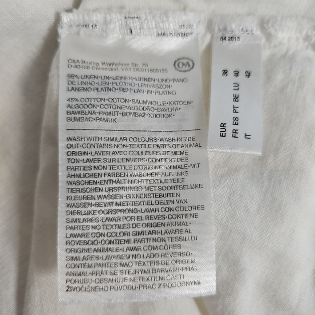 EK8156 Damen Bluse von Canda C&A, weiß, Gr.384