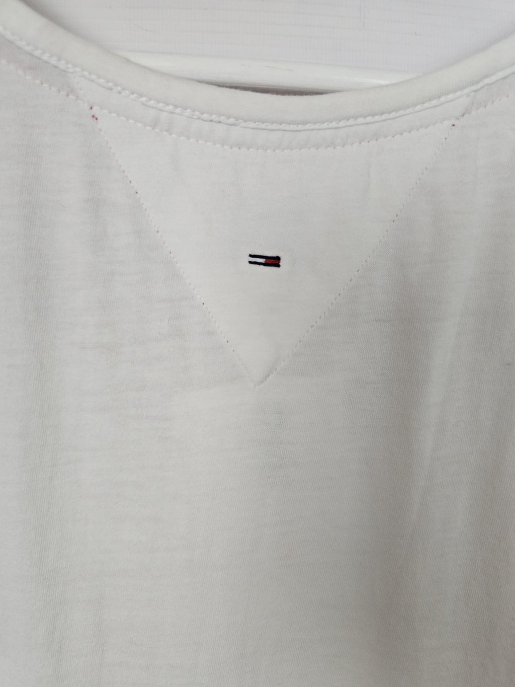 EK5157 Damen Kleid von Tommy Hilfiger Denim,  Weiß, Gr. S5