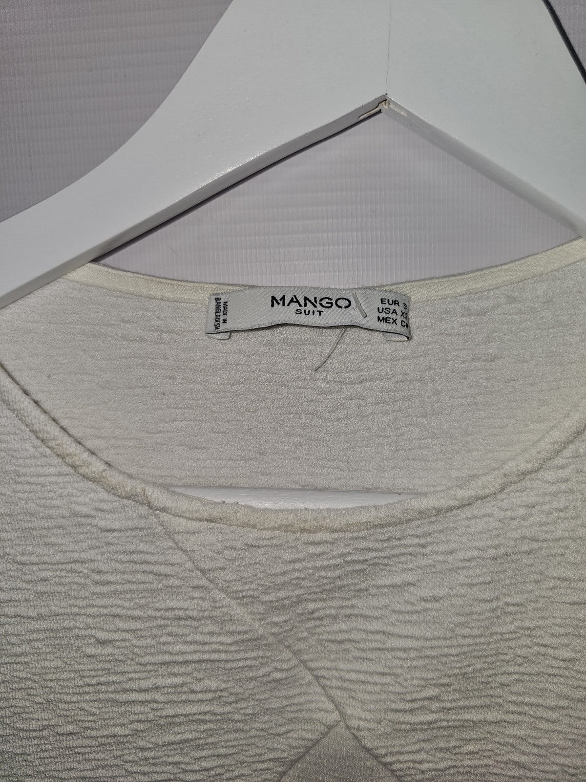 EK9052 Damen Bluse von Mango, Weiß, Gr. S1