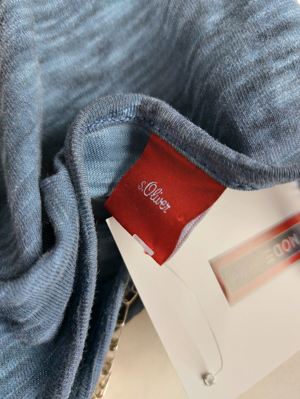 EK4046 Mädchen Langarmshirt von s.Oliver, blau, Gr. 1407