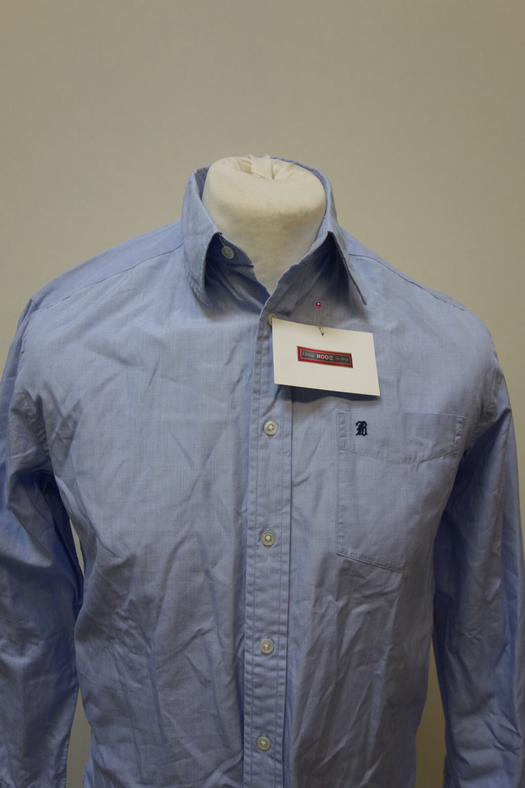 EK3786 Herren Hemd von Ralph Lauren, blau, Gr. 10 (40,4)1