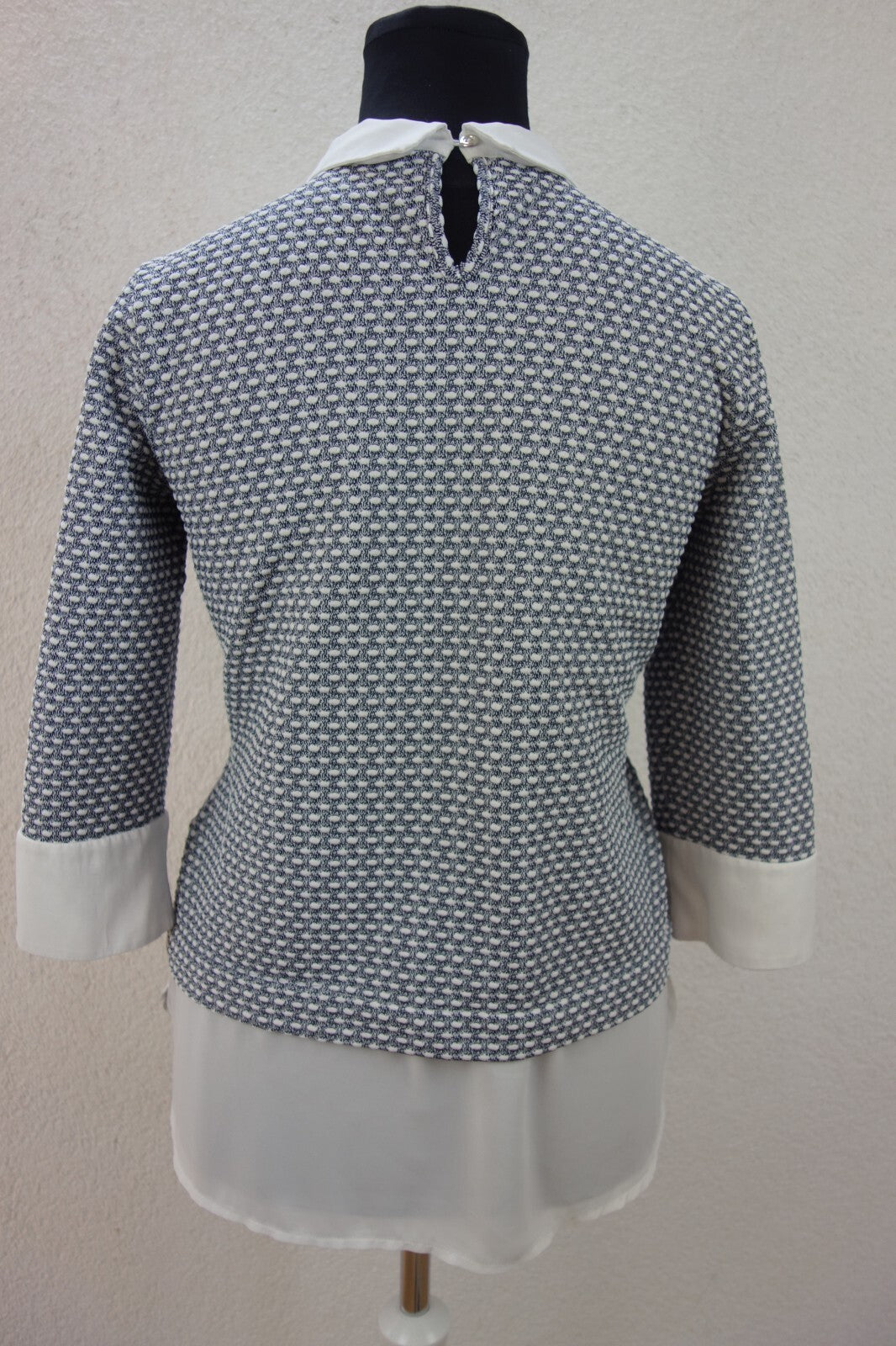 EK1759 Damen Oberteil von Otto, schwarz/weiß, Gr. 443