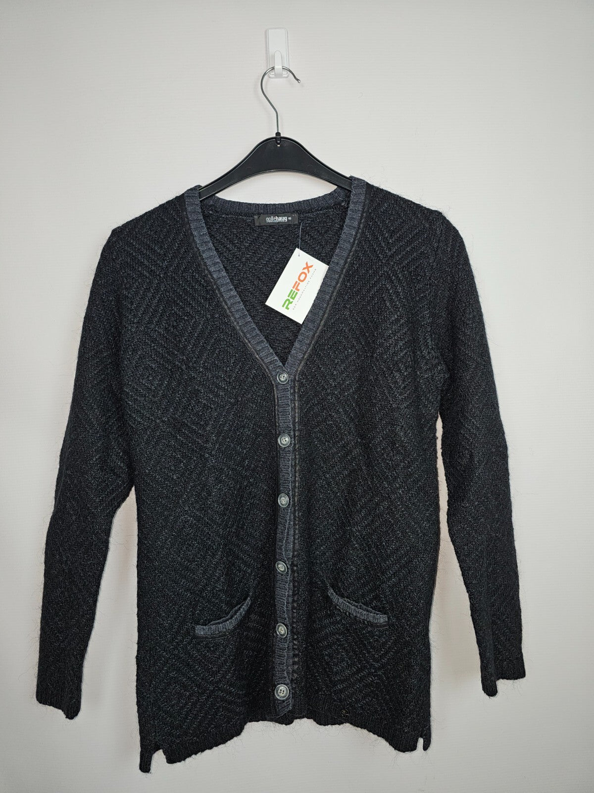 EK2751 Damen Strickjacke von gollehaug, Schwarz, Gr.: 400