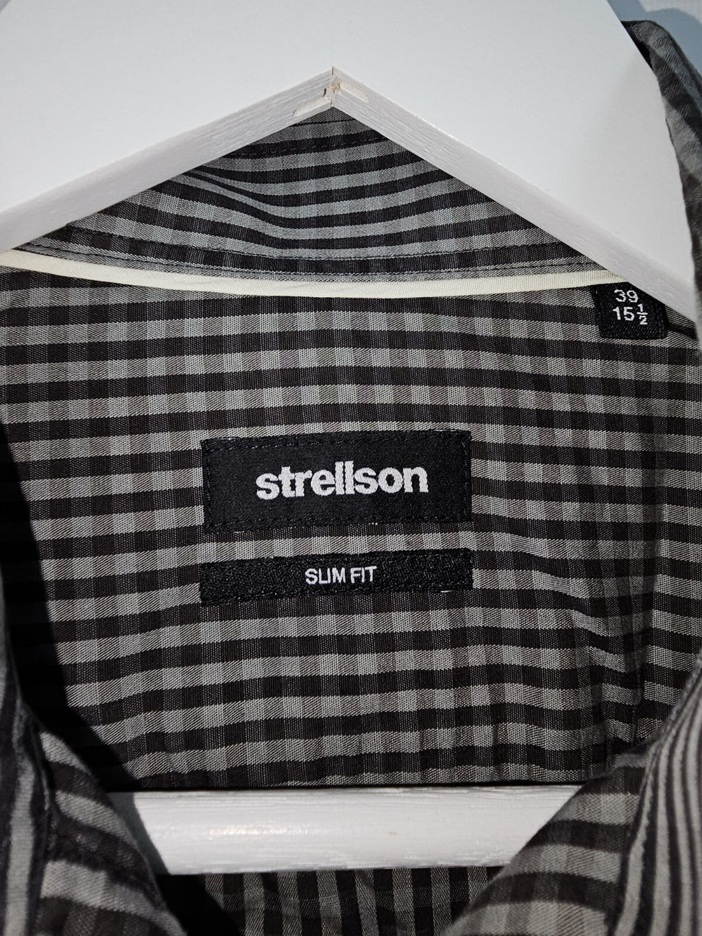 EK6818 Herren Hemd von Strellson, grau, Gr.39 (15 1/2)1