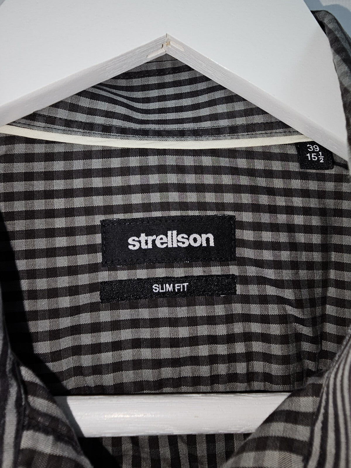 EK6818 Herren Hemd von Strellson, grau, Gr.39 (15 1/2)1
