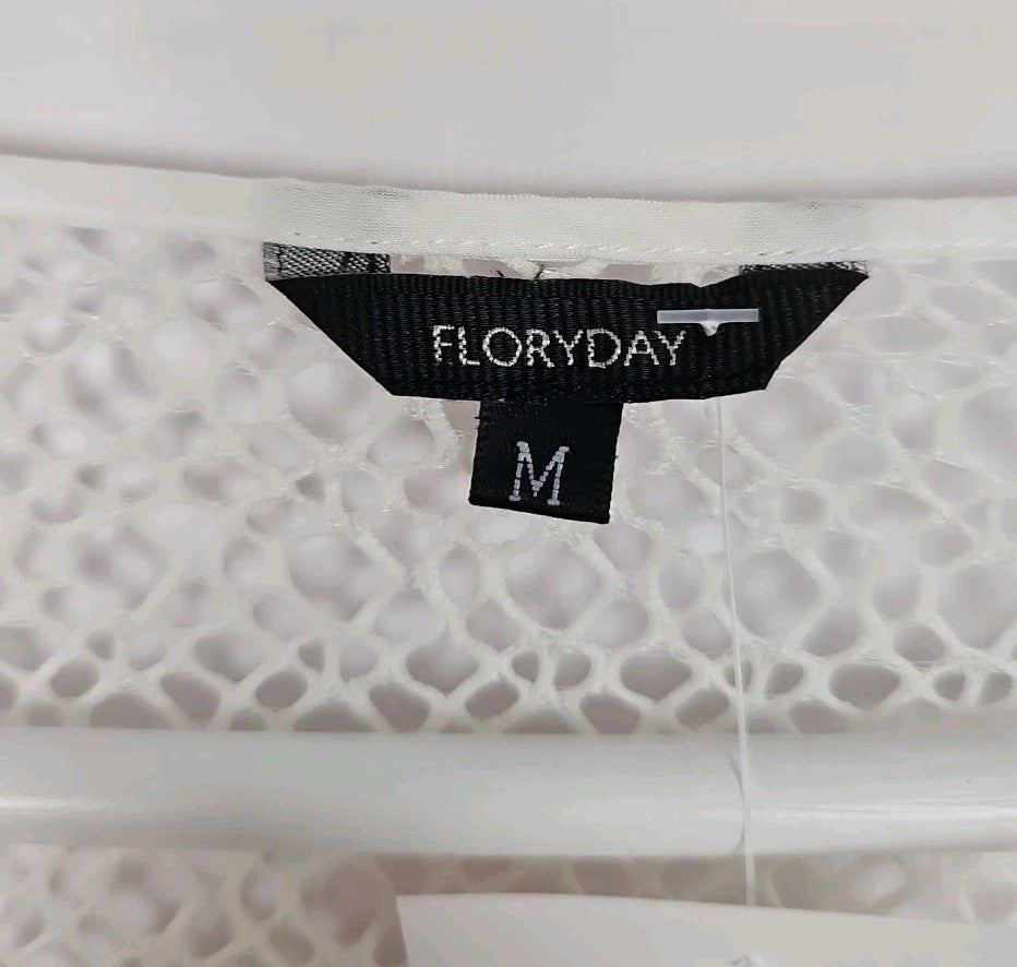 EK9800 Damen T-Shirt Floryday Gr.M Weiß1