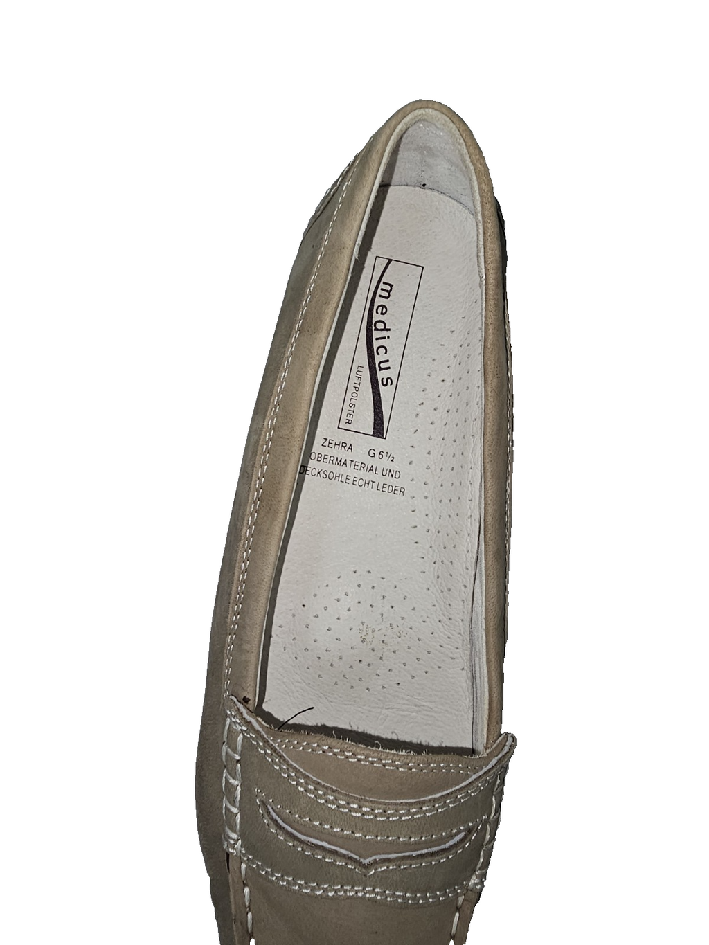 ES829 Damen Loafer von Medicus, Braun/Beige, Gr.  6½ Ca. 37-37,52