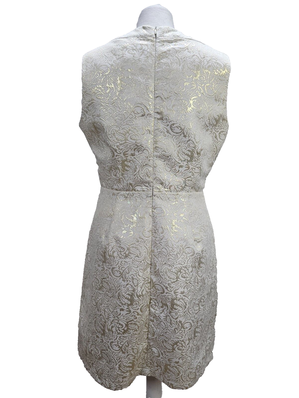 EK2852 Damen Kleid von Little Mistress, weiß/gold, Gr. 423
