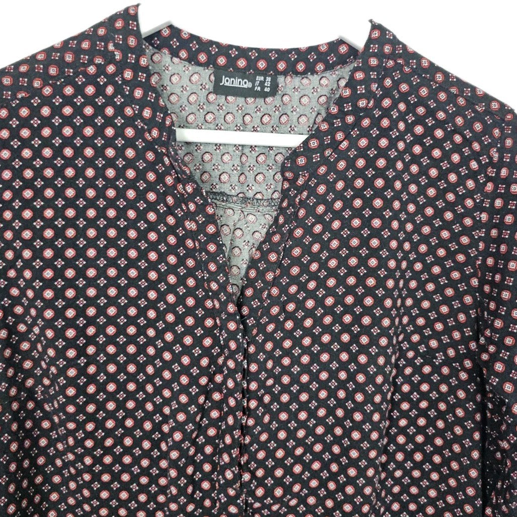 EK9003 Damen Bluse von Janina, schwarz-rot, Gr.381