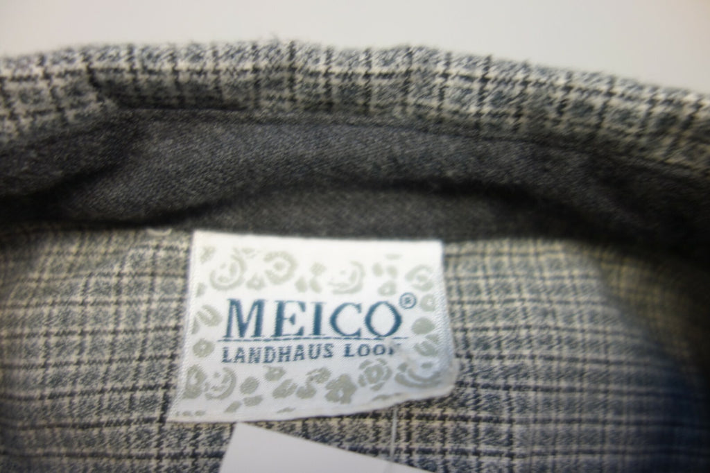 EK1531 Damen Bluse von Meico Landhaus Look, grau, kariert, Gr. L6