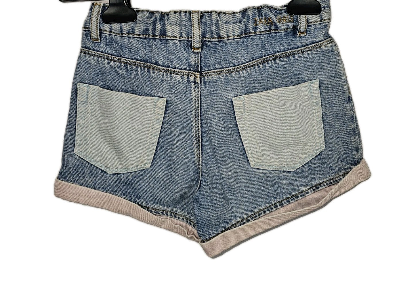 EK10737 Mädchen Shorts von Zara, blau, Gr.1342