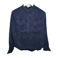 EK9105 Damen Bluse von Ted Baker, Dunkelblau, Gr. 2 Ca L-XL0