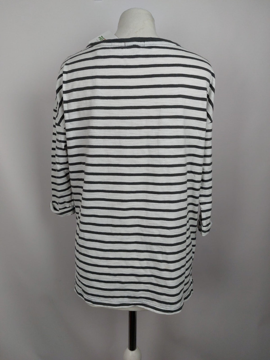 EK5014 Damen Shirt von Esprit, weiß/grau gestreift, Gr. M4