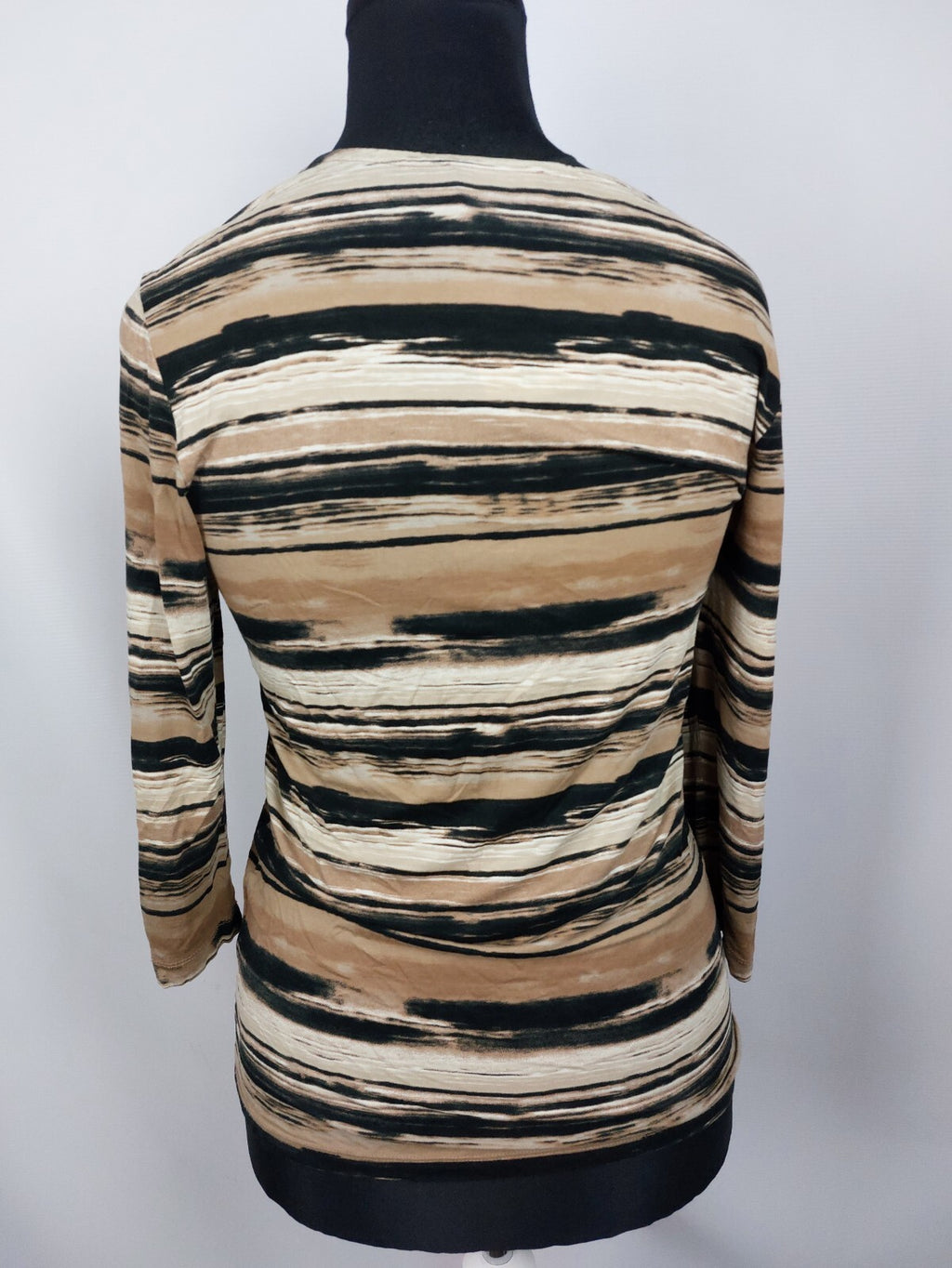 EK2383 Damen T-Shirt von Via Appia, beige/braun/schwarz, Gr. 385