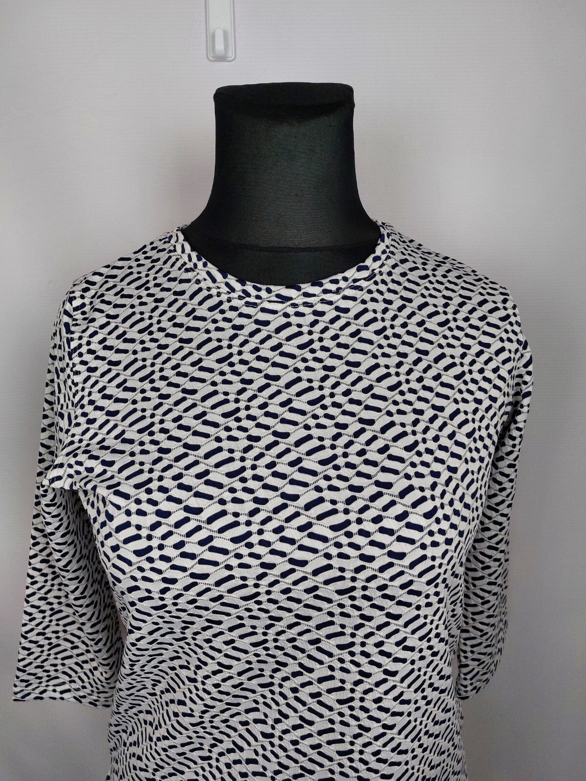 EK4289 Damen Bluse von Bicalla, weiß-blau, Gr.M1