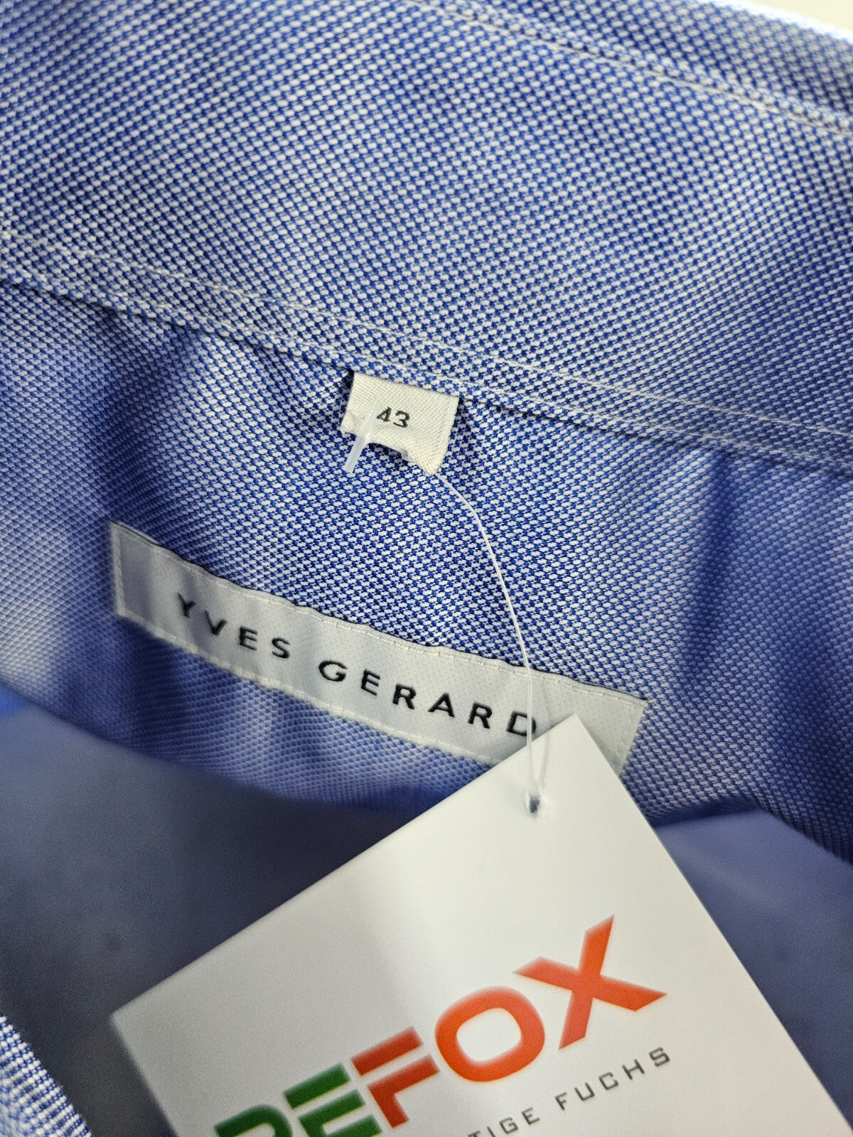 EK5842 Herren Hemd von Yves Gerad, blau/weiß, gr. 436