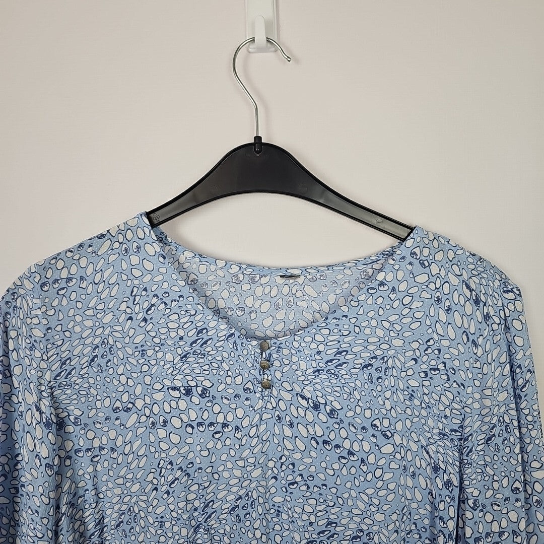 EK1562 Damen Bluse, Hellblau, Gr.M-L1