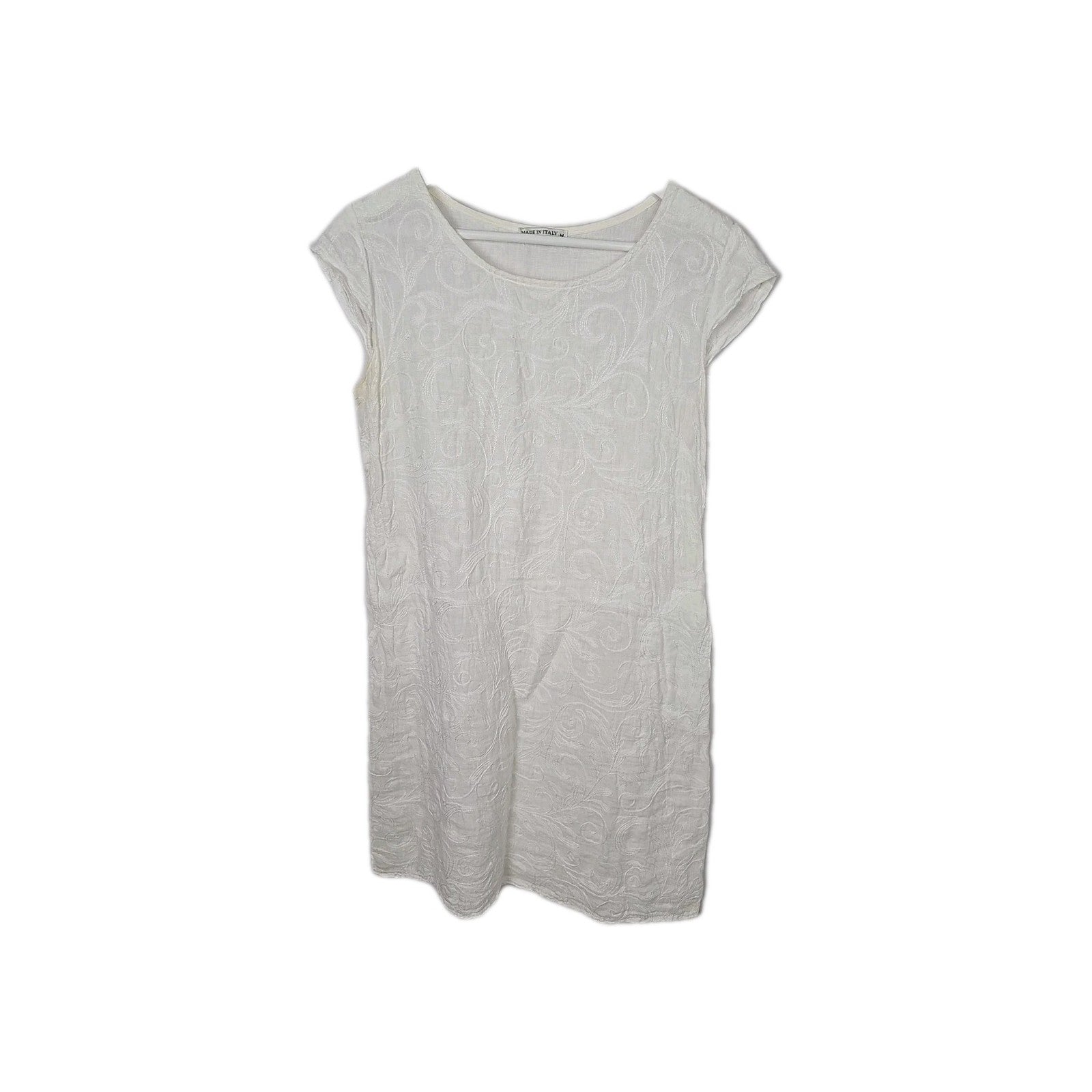 EK8929 Damenkleid Made in Italy Gr.M Weiß0