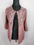 EK4568 Damen Jerseyjäckchen von Laura Torelli, altrosa, Gr. L0
