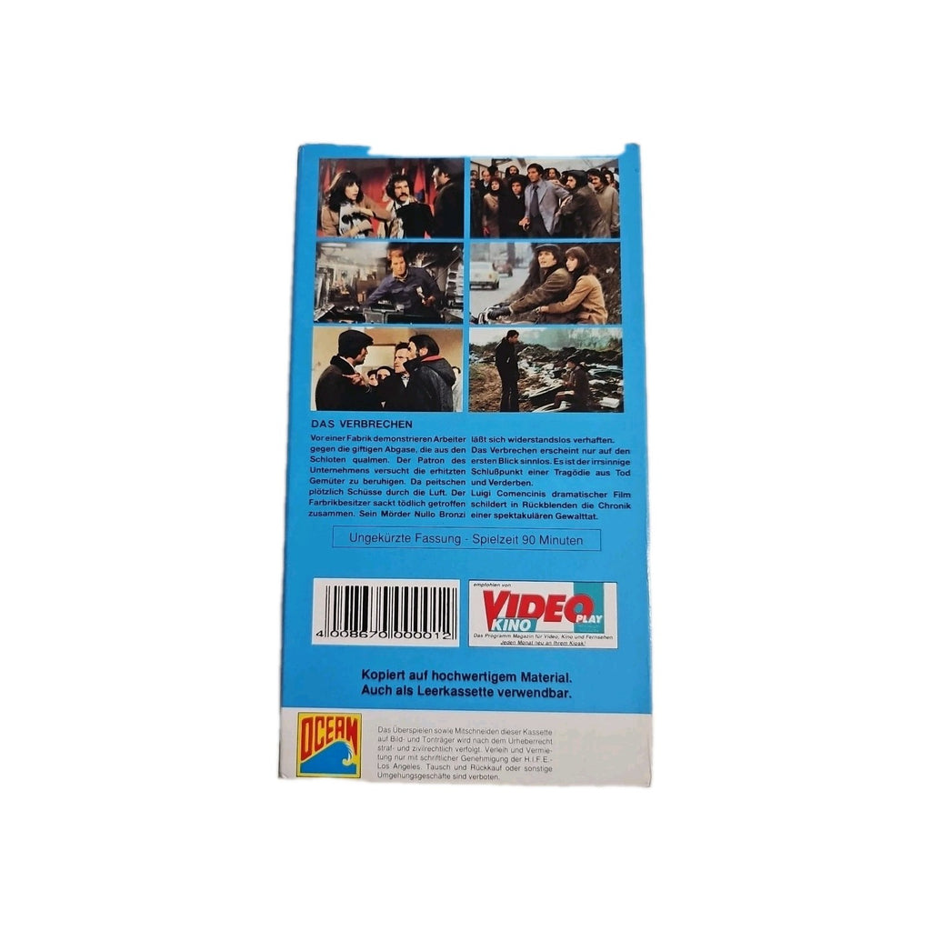 EB4243 VHS Kassette Die Saat Der Gewalt Das Verbrechen 2