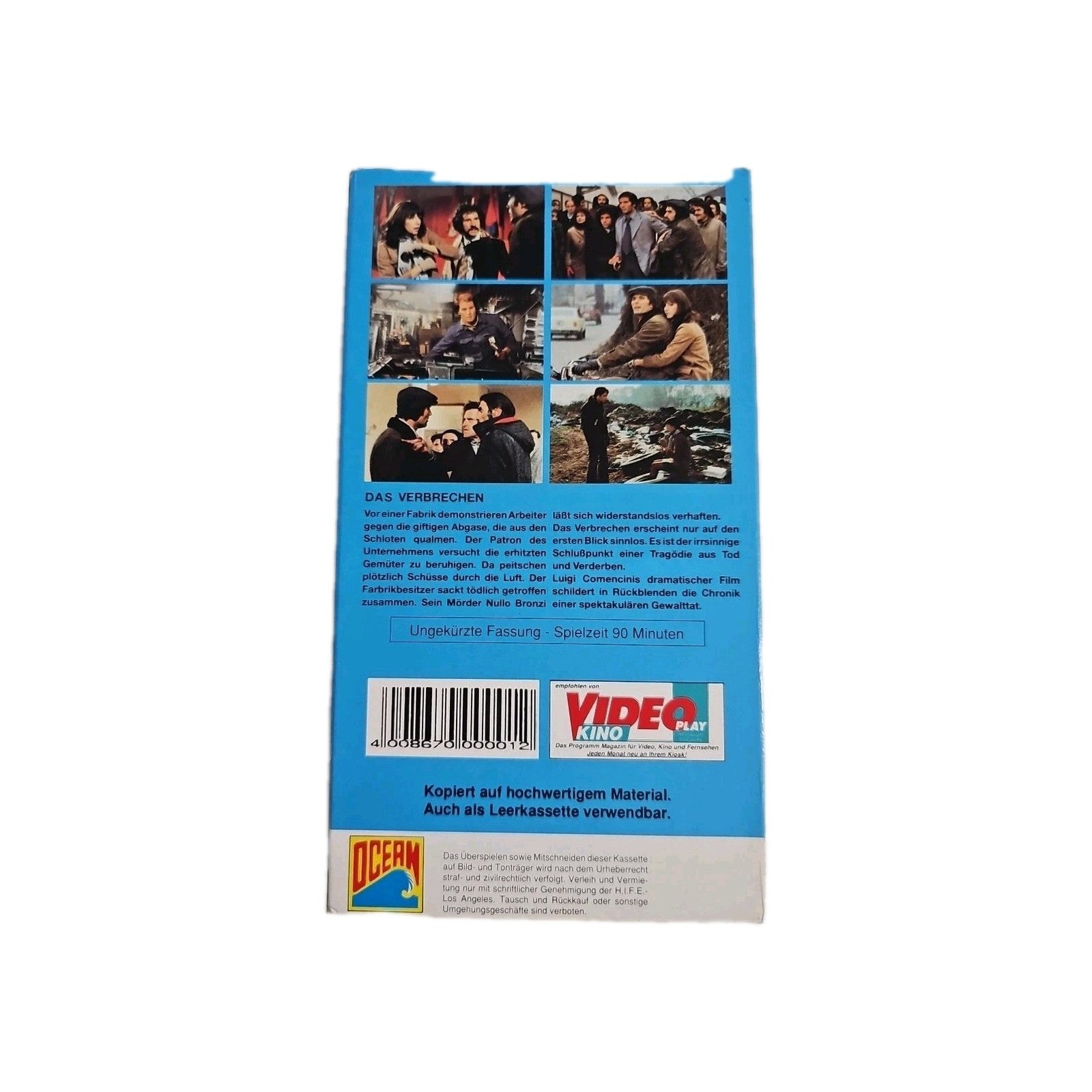 EB4243 VHS Kassette Die Saat Der Gewalt Das Verbrechen 2