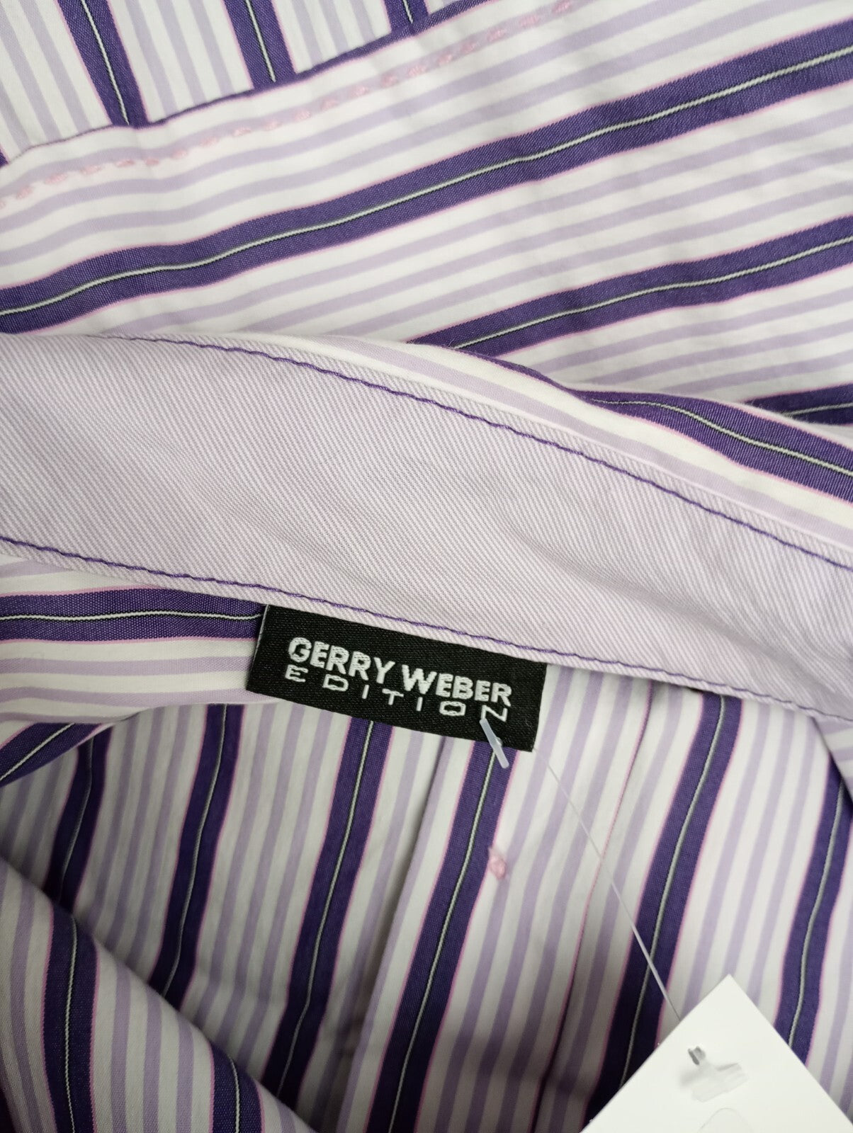EK5337 Damen Bluse von Gerry Weber, lila/weiß gestreift, Gr. 446