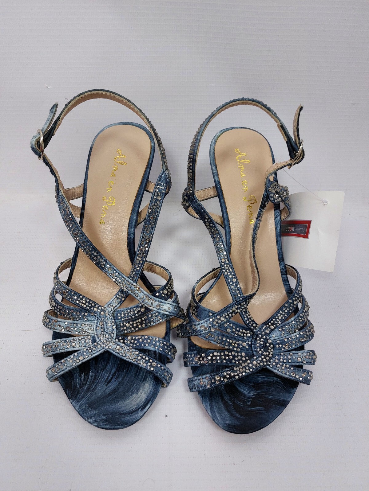 ES0500 Damen Sandaletten von Alma en Pena, blau, Gr. 360