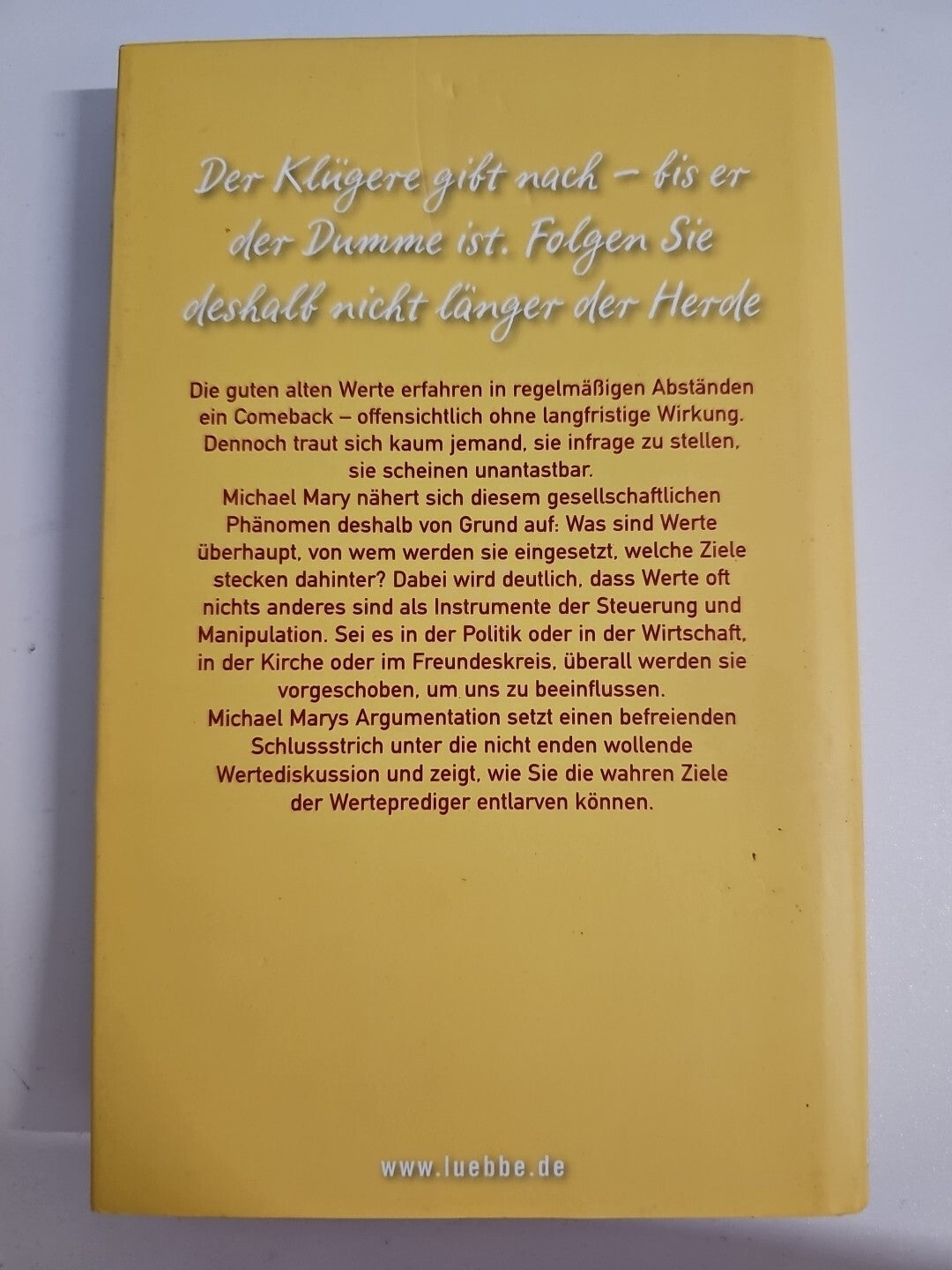 EB342 Werte im Schafspelz, von Michael Mary1