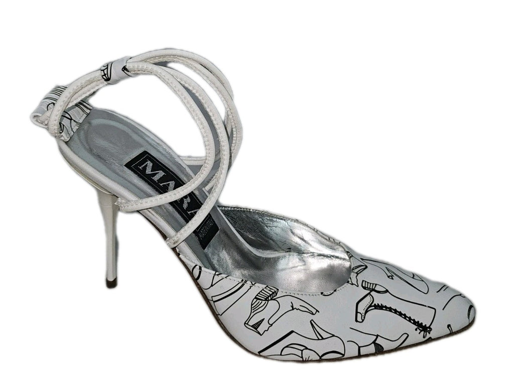 ES93 Damen Stiletto von Mara, Schwarz/Weiß, Gr. 382