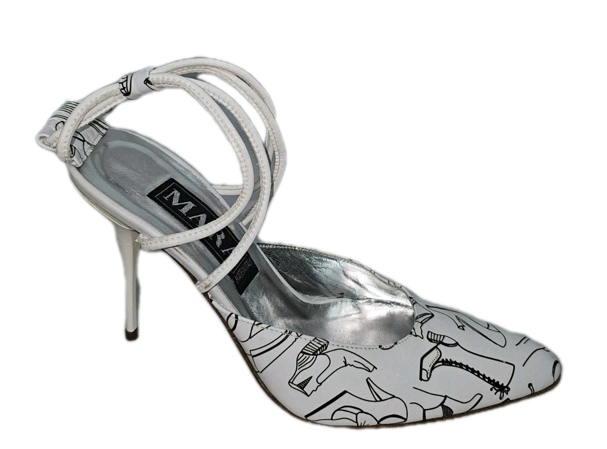 ES93 Damen Stiletto von Mara, Schwarz/Weiß, Gr. 382