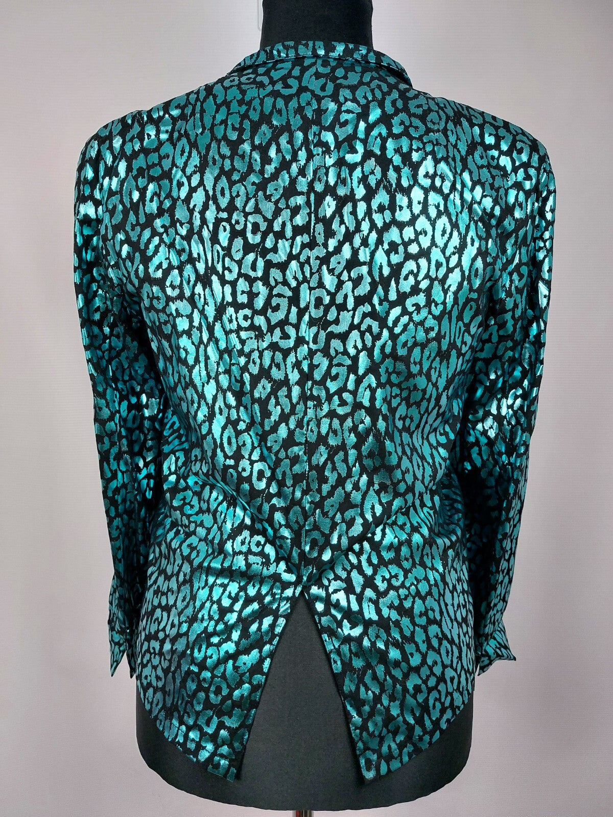 EK3587 Damen Blazer von Julia Kontex, metallic blau, Gr.46 (nach Größentabelle)6