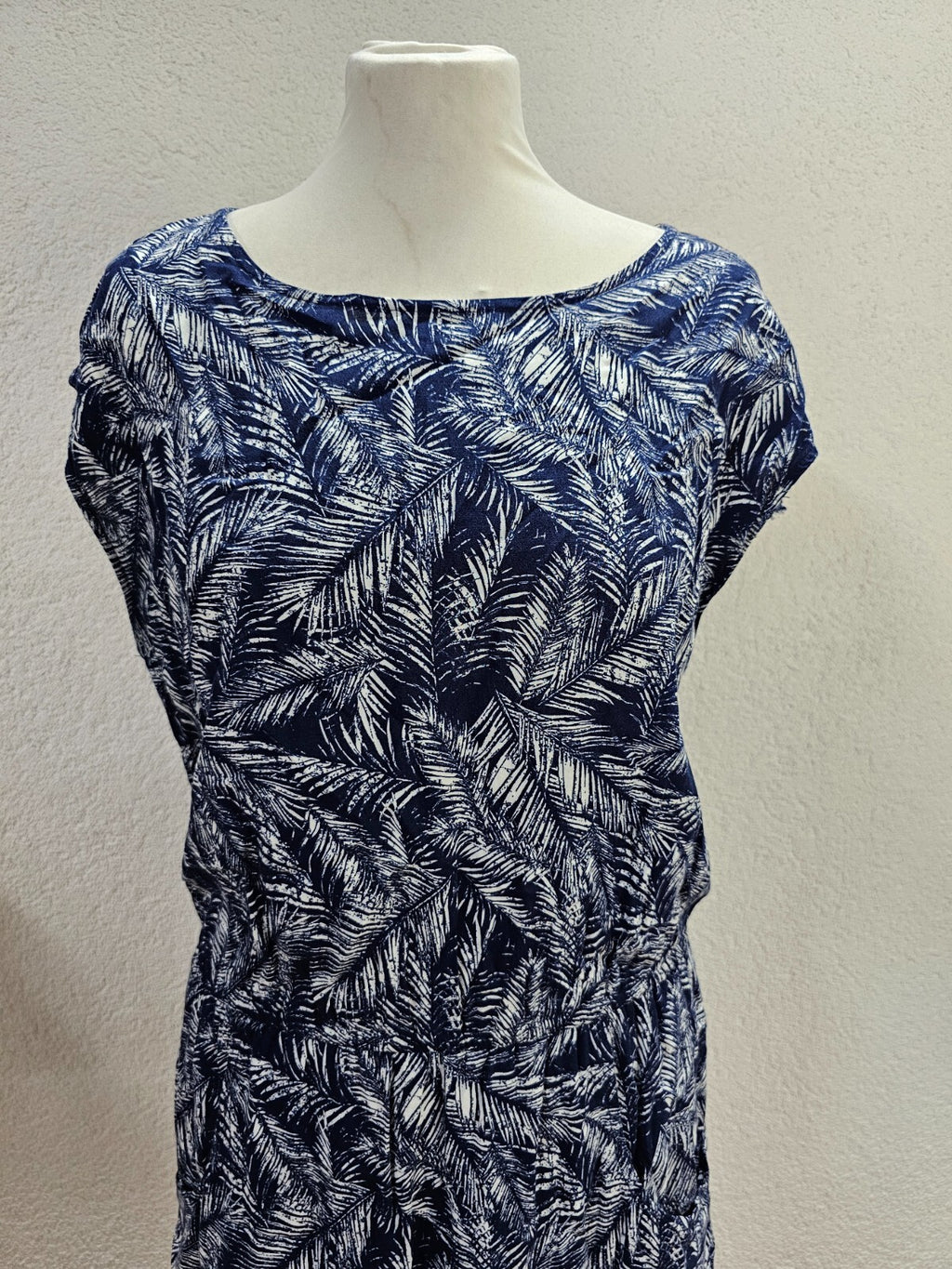 EK5979 Damen Kleid von Tom Tailor, blau/weiß, Gr. 381