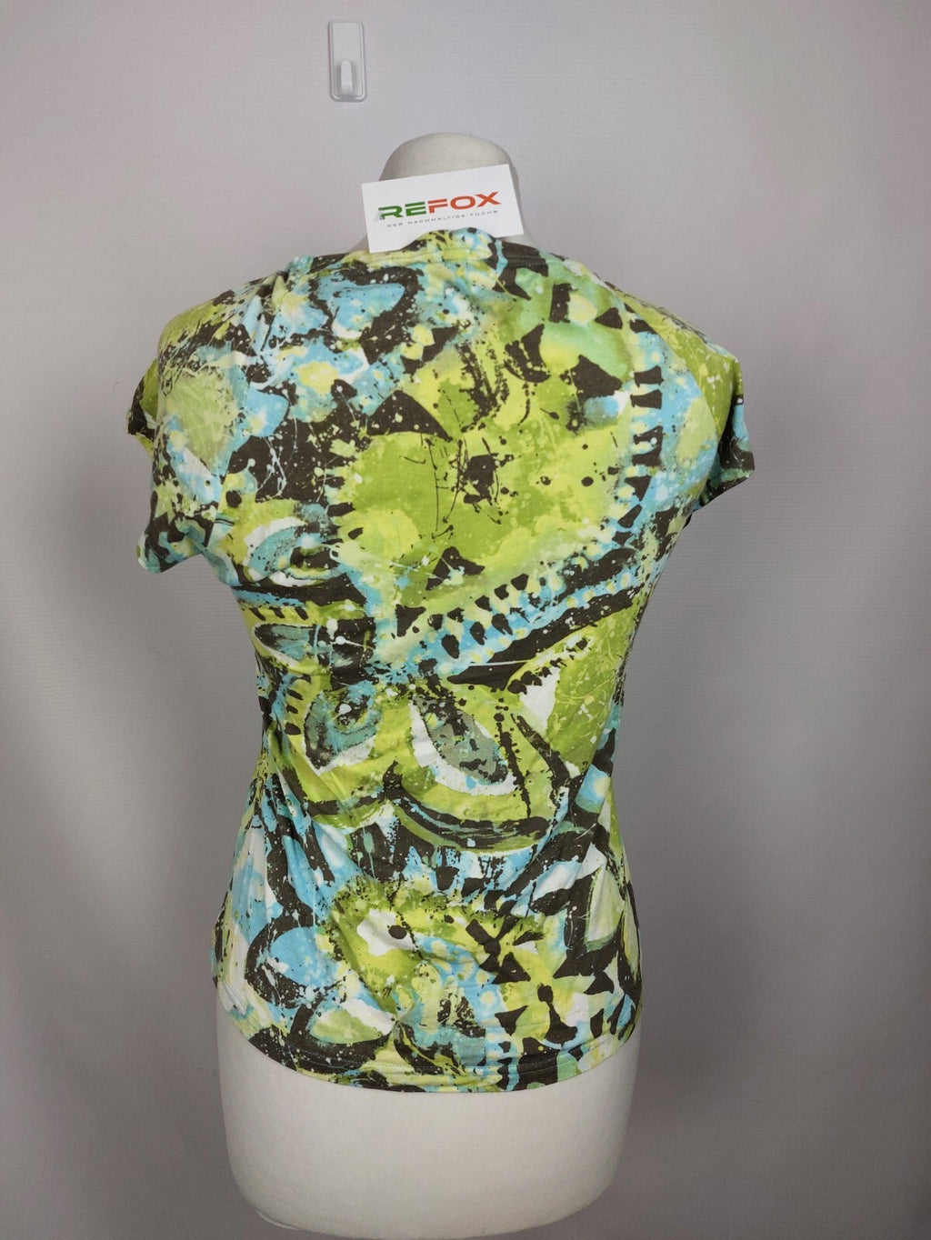 EK4777 Damen T-Shirt von Modee, grün/blau/braun, Gr. 386