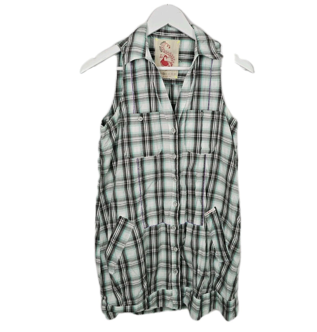 EK9133 Damen Kleid von River Island, grün-grau, Gr.360