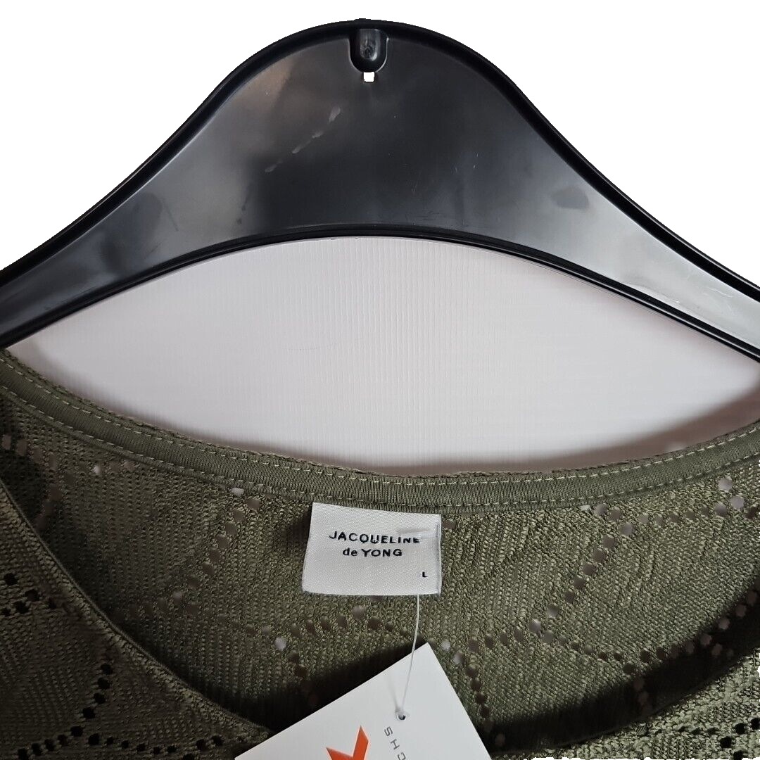 EK6278 Damen Bluse Von Jacoueline de Yong, Olivengrün, Gr.L1