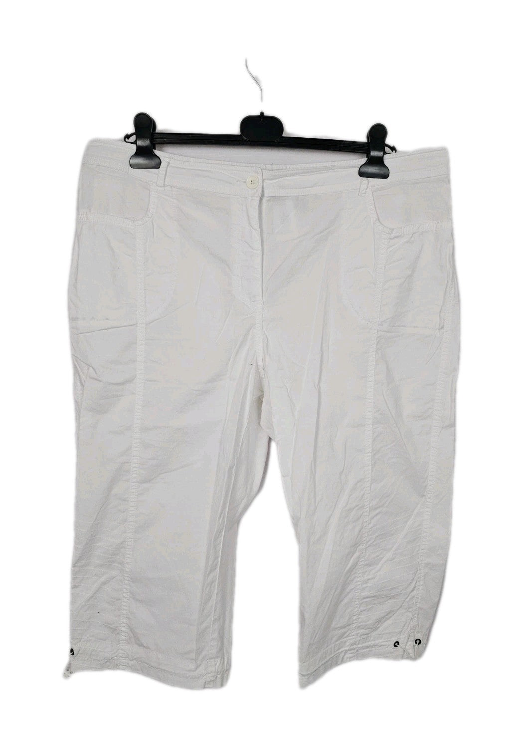 EK9363 Damen Capri Hose von CollectionL, Weiß, Gr. 400