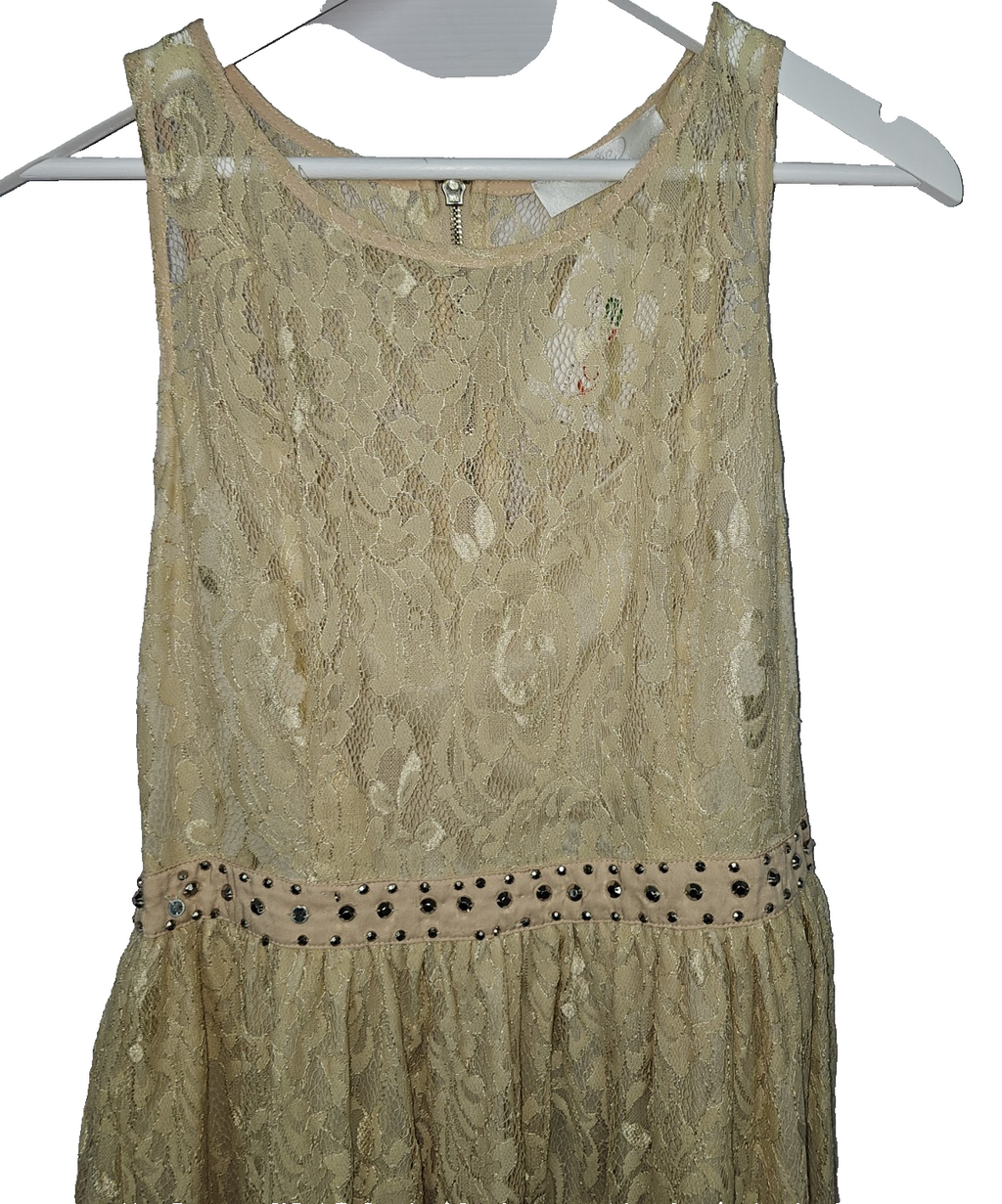 EK7542 Damen Kleid von Maughy, Gelb, Gr.L1