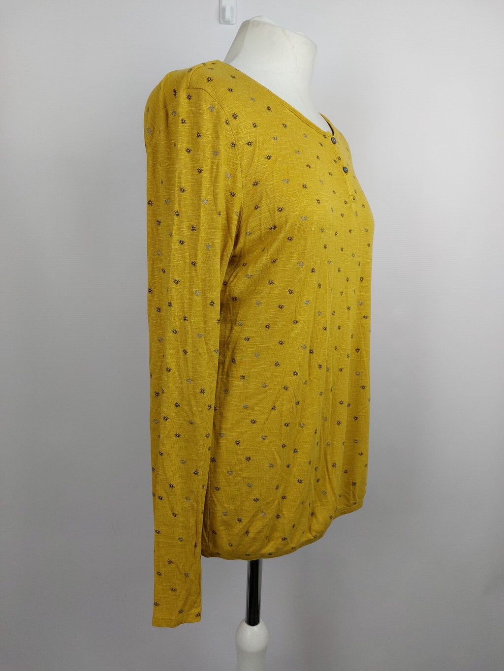 EK0695 Damen Langarmshirt von edc, senfgelb, Gr. XL4