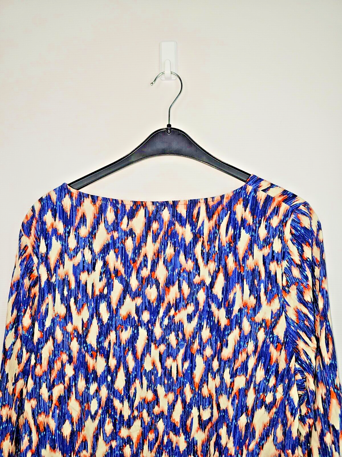 EK6425 Damen Bluse von Street One, blau-orange, Gr.L4