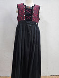 EK5295 Mädchen Dirndl, schwarz/dunkelrot, Gr. 12 (152/158)0