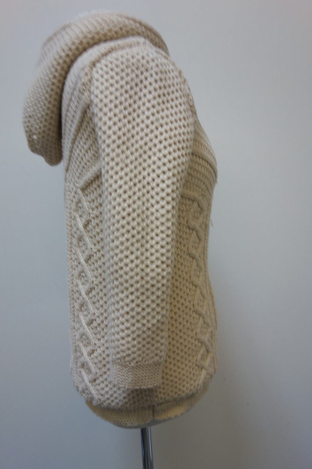 EK2234 Mädchen kuschelige Jacke von Zara, wollweiß, Gr. 1482